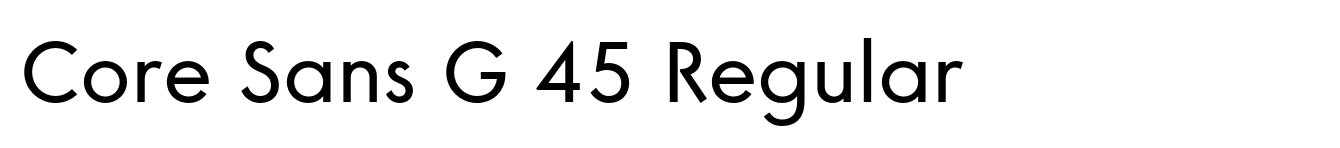 Core Sans G 45 Regular